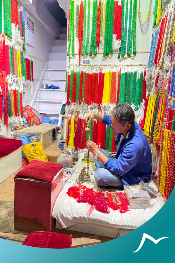 The Beauty of Glass Beads and Pote Pote shop in Thamel